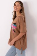 Tshirt Damski Model CLM-TS-1019.79 Light Brown - Factory Price Factory Price