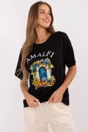 Tshirt Damski ModelMI-TS-M3221G.75 Black - Italy Moda Italy Moda