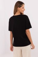 Tshirt Damski ModelMI-TS-M3221G.75 Black - Italy Moda Italy Moda