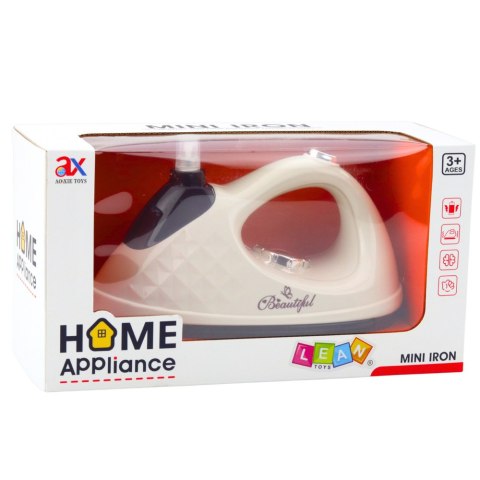 Żelazko Zabawkowe Spryskiwacz Światła Dźwięki Kremowe LEAN Toys Żelazko Zabawkowe Spryskiwacz Światła Dźwięki Kremowe LEAN Toys