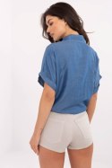 Koszula Damska Model MO-KS-231876.27 Dark Blue - Italy Moda Italy Moda