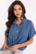 Koszula Damska Model MO-KS-231876.27 Dark Blue - Italy Moda Italy Moda