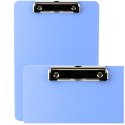 Podkładka Deska Z Klipem Do Pisania Miarka A4 Plastikowa Niebieska LEAN
