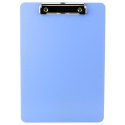 Podkładka Deska Z Klipem Do Pisania Miarka A4 Plastikowa Niebieska LEAN