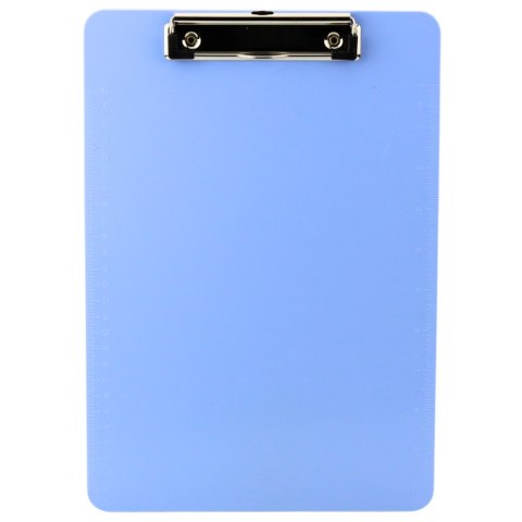 Podkładka Deska Z Klipem Do Pisania Miarka A4 Plastikowa Niebieska LEAN