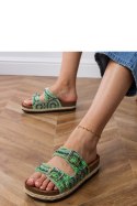 Sandał Klapki Model Zebrina X5-390 Green - PRIMO PRIMO