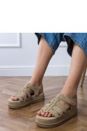 Sandały Model Hartos PL363 Dark Beige Khaki - PRIMO PRIMO