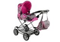 5252 Wózek dla lalek Alice Szaro-Różowy z Nosidełkiem Alice 5252 Wózek dla lalek Alice Szaro-Różowy z Nosidełkiem Alice