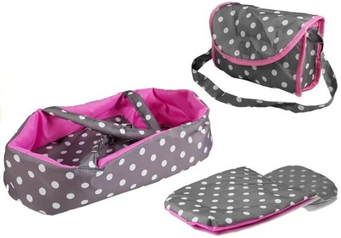 5252 Wózek dla lalek Alice Szaro-Różowy z Nosidełkiem Alice 5252 Wózek dla lalek Alice Szaro-Różowy z Nosidełkiem Alice