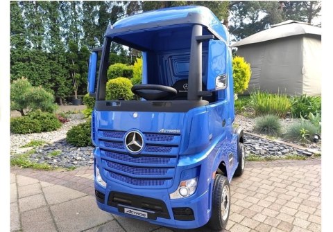 Auto Mercedes Actros Niebieski Lakierowany Ciężarówka Pilot LED MP4 LEAN CARS