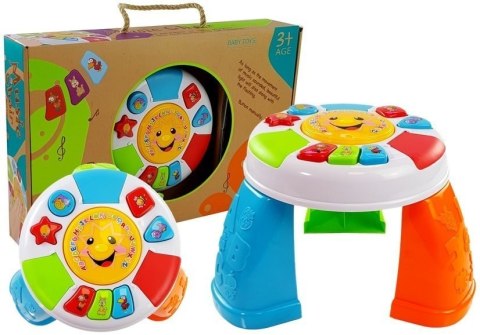 Edukacyjny Stoliczek Dla Malucha Kształty Kolory LEAN Toys Edukacyjny Stoliczek Dla Malucha Kształty Kolory LEAN Toys