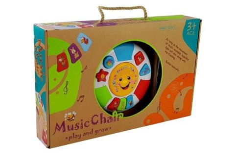 Edukacyjny Stoliczek Dla Malucha Kształty Kolory LEAN Toys Edukacyjny Stoliczek Dla Malucha Kształty Kolory LEAN Toys