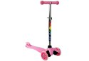 Hulajnoga Dziecięca Trójkołowa Balansowa SCOOTER Różowa LEAN Sport