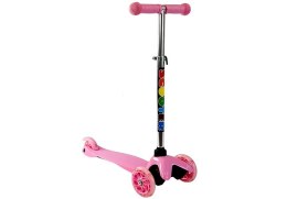 Hulajnoga Dziecięca Trójkołowa Balansowa SCOOTER Różowa LEAN Sport