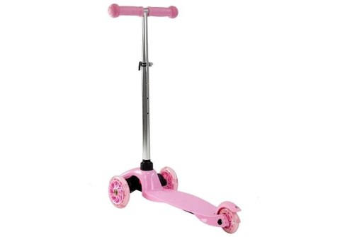 Hulajnoga Dziecięca Trójkołowa Balansowa SCOOTER Różowa LEAN Sport Hulajnoga Dziecięca Trójkołowa Balansowa SCOOTER Różowa LEAN Sport