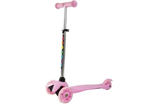 Hulajnoga Dziecięca Trójkołowa Balansowa SCOOTER Różowa LEAN Sport Hulajnoga Dziecięca Trójkołowa Balansowa SCOOTER Różowa LEAN Sport