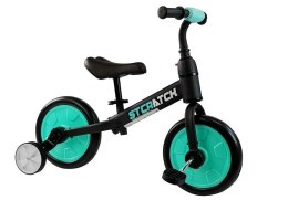 Rowerek Biegowy B-12 Czarno-Turkusowy LEAN Bike