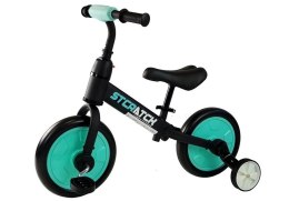 Rowerek Biegowy B-12 Czarno-Turkusowy LEAN Bike