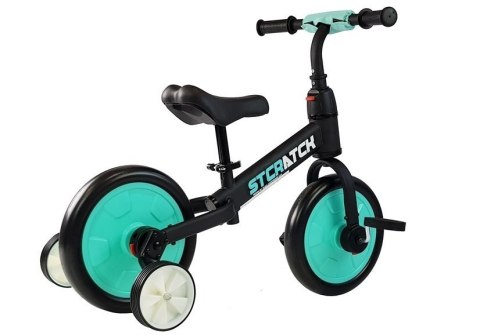 Rowerek Biegowy B-12 Czarno-Turkusowy LEAN Bike