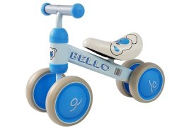 Rowerek Biegowy Bello Podwójne Kółka Niebieski LEAN Bike