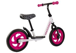 Rowerek Biegowy Massimo Biało-Różowy LEAN Bike