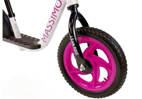 Rowerek Biegowy Massimo Biało-Różowy LEAN Bike Rowerek Biegowy Massimo Biało-Różowy LEAN Bike