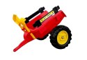Traktor Herman z Przyczepą i Łyżką czerwony165 cm LEAN Toys