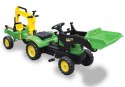 Traktor z Przyczepą i Łyżką Koparka Benson Zielony LEAN Toys