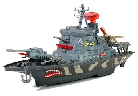 Wojskowy Statek Baza Militarna Światła i Dźwięki LEAN Toys Wojskowy Statek Baza Militarna Światła i Dźwięki LEAN Toys