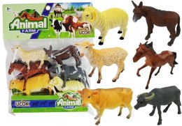Zestaw Figurek Zwierzęta Domowe Gumowe 6szt LEAN Toys