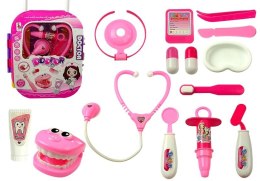 Zestaw Lekarski w Walizce Różowy LEAN Toys