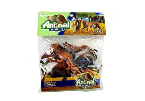 Zestaw Zwierząt Dzikie Zwierzęta 6 elementów LEAN Toys Zestaw Zwierząt Dzikie Zwierzęta 6 elementów LEAN Toys