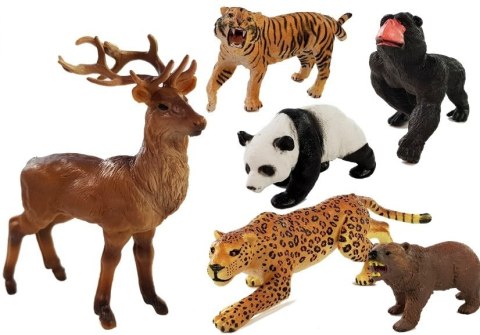Zwierzęta Gumowe w Worku Tygrys Puma Goryl LEAN Toys Zwierzęta Gumowe w Worku Tygrys Puma Goryl LEAN Toys
