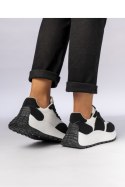 Damskie Sneakersy ? Czarny Biały RAVEN BLACK - Inello Inello