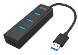 Hub USB Unitek Y-3089 4xUSB 3.0 czarny Unitek