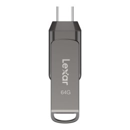 Pendrive Lexar JumpDrive D400 64GB USB 3.2 Gen1 Type-C 130MB/s srebrny Lexar