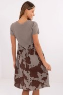 Sukienka Model DHJ-SK-253701.80 Dark Beige - Italy Moda Italy Moda