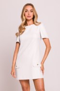 Sukienka Model MOE855 Śmietana - Moe Moe