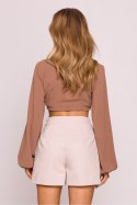 Szorty Damskie Model MOE860 Beige - Moe Moe