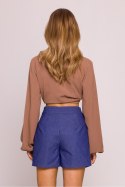Szorty Damskie Model MOE860 Blue - Moe Moe