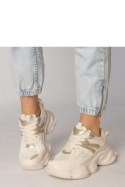 Buty Sportowe Model Sandra 88218 Beige/Gold - PRIMO PRIMO