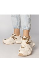 Buty Sportowe Model Sandra 88218 Beige/Panterka - PRIMO PRIMO