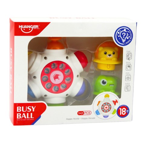 Interaktywna Zabawka Dla Malucha UFO Z Lwem i Krokodylem LEAN TOYS Interaktywna Zabawka Dla Malucha UFO Z Lwem i Krokodylem LEAN TOYS