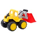 Koparko-Ładowarka Dla Dzieci Do Piasku Pojazd Budowlany Żółta LEAN Toys