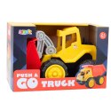 Koparko-Ładowarka Dla Dzieci Do Piasku Pojazd Budowlany Żółta LEAN Toys
