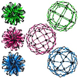 Piłka Teleskopowa Rozkładana Magiczna Niebieska Różowa Zielona Mix 18/32cm LEAN Toys