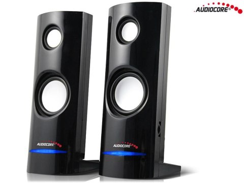 Głośniki Audiocore AC860 komputerowe 8W USB, czarne Audiocore Głośniki Audiocore AC860 komputerowe 8W USB, czarne Audiocore