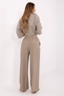 Spodnie Damskie Model MI-SP-6560.73P Dark Beige - Italy Moda Italy Moda