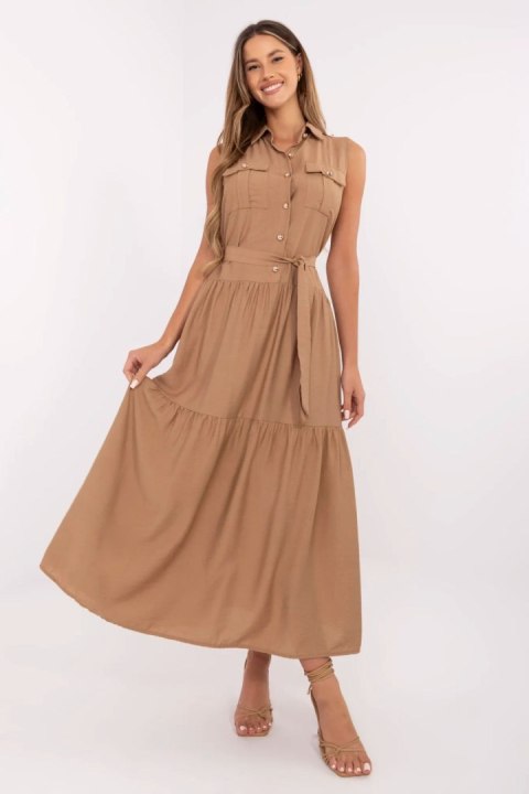 Sukienka Model MI-SK-A5032.70P Camel - Italy Moda Italy Moda