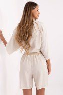 Szorty Damskie Model MI-SN-6620.72P Light Beige - Italy Moda Italy Moda